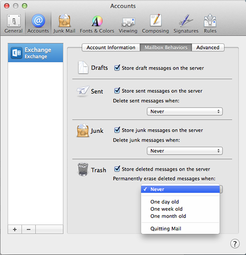 Office 365 on mac mail